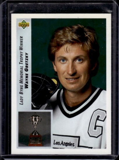 Wayne Gretzky 1992 Upper Deck Lady Dyng Trophy Winner #435
