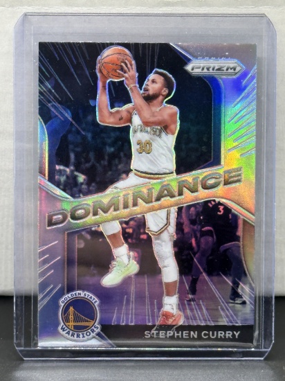 Steph Curry 2020-21 Panini Prizm Dominance Silver Prizm Insert Parallel #24