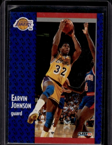 Earvin Magic Johnson 1991 Fleer #100
