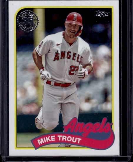 Mike Trout 2024 Topps 1989 Design Insert #89B-70