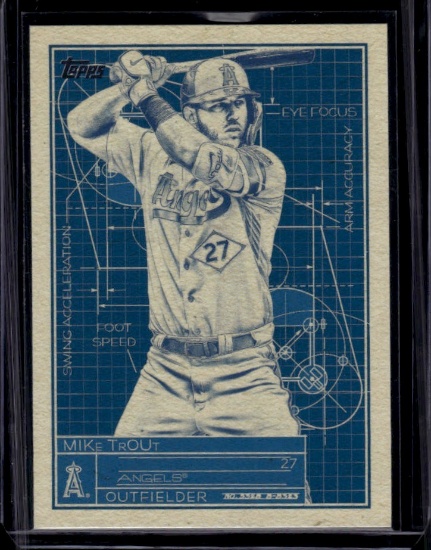 Mike Trout 2024 Topps Blueprints Insert #SB-2