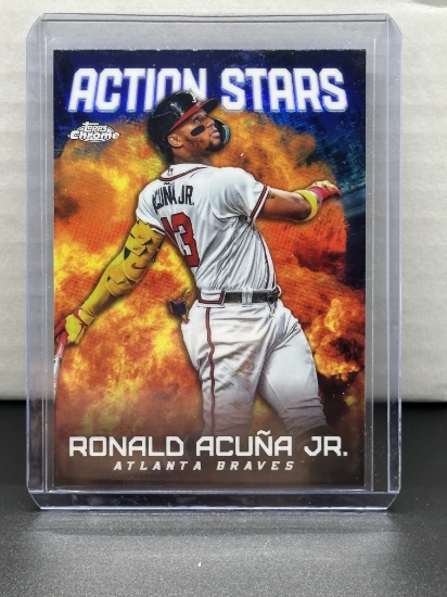 Ronald Acuna Jr. 2023 Topps Chrome Action Stars Refractor Insert #ASC-5