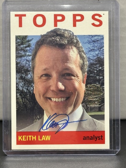 Keith Law 2023 Topps Archives Fan Favorites Auto #64FF-KL