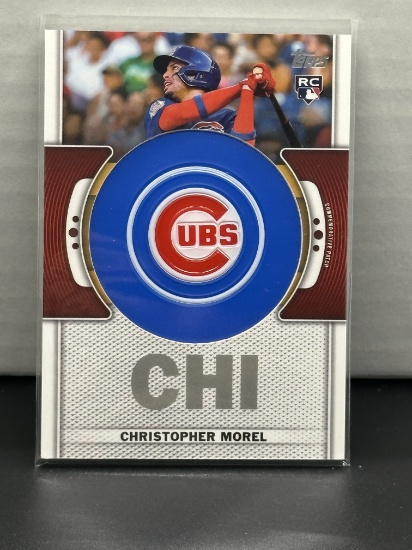 Christopher Morel 2023 Topps Commemorative Team Logo Patch Relic Rookie RC Insert #TLP-CM