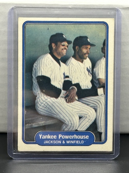 Reggie Jackson Dave Winfield 1982 Fleer Yankees Powerhouse #646