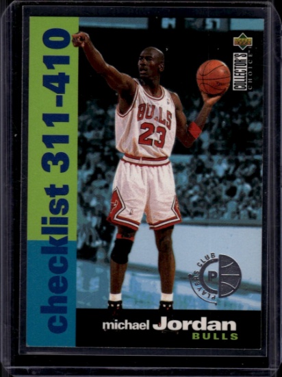 Michael Jordan 1995 Upper Deck Collector's Choice Checklist #410