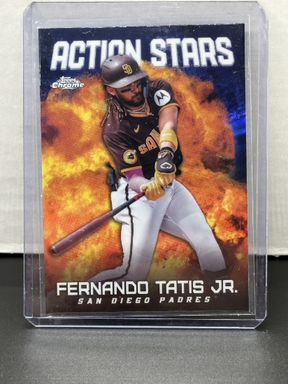 Fernando Tatis Jr. 2023 Topps Chrome Action Stars Refractor Insert #ASC-18