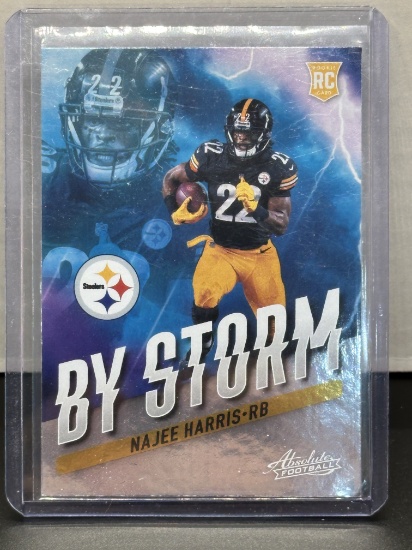 Najee Harris 2021 Panini Absolute By Storm Rookie RC Insert #BST-11