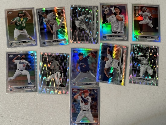 2022 Topps Chrome Refractor Lot of 11 - 4 Rookies