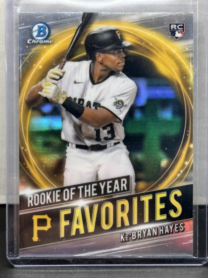 Ke'Bryan Hayes 2021 Bowman Chrome Rookie of the Year Favorites Refractor RC Rookie Insert #RRY-KH