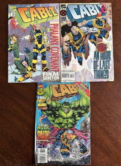 Cable Marvel Comics Lot of 3 Oct 1994 #16, Feb 1995 #20 Aug 1996 #34