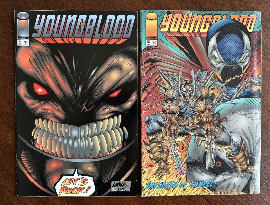 Youngblood Lot of 2 Comics July 1993 #5, Dec 1995 #10