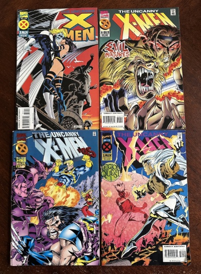 The Uncanny X-Men Deluxe Special Event Lot of 4 Comics Marvel Comics Dec 1994 #319