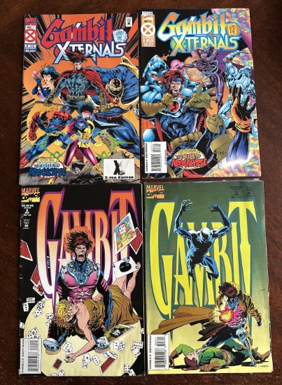 Gambit Lot of 4 Comics Xternals Mar 1995 #1 May 1995 #3 Regular Jan 1994 #2 Feb 1994 #3