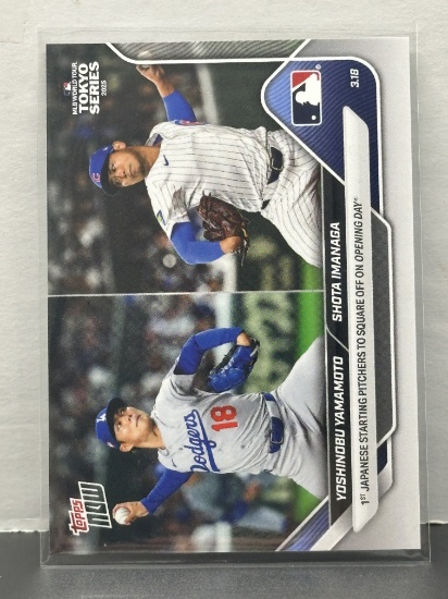 Yoshinobu Yamamoto Shota Imanaga 2025 Topps Now Tokyo Series #2