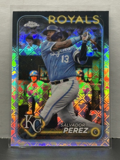Salvador Perez 2024 Topps Chrome Logofractor Refractor #117