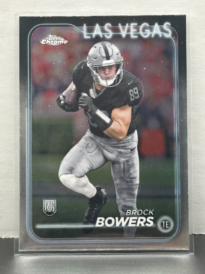Brock Bowers 2024 Topps Chrome Rookie RC #207