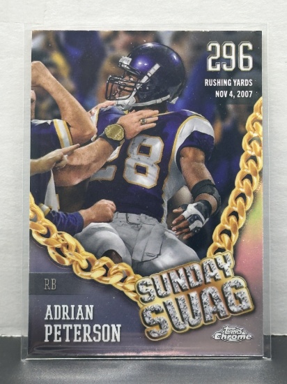 Adrian Peterson 2024 Topps Chrome Sunday Swag Refractor Insert #SS-2