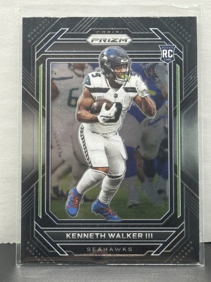 Kenneth Walker III 2022 Panini Chronicles Prizm Black Rookie RC #PB-19