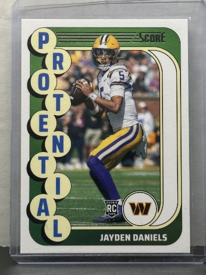 Jayden Daniels 2024 Panini Score Protential Rookie RC Insert #3