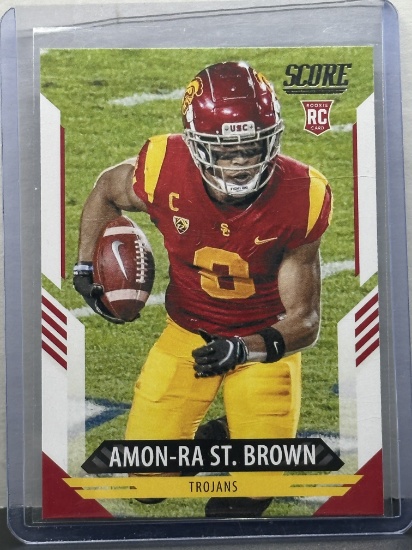 Amon-Ra St. Brown 2021 Panini Score Rookie RC #330
