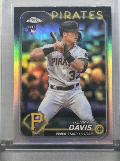 Henry Davis 2024 Topps Chrome Rookie Debut Refractor RC #USC128
