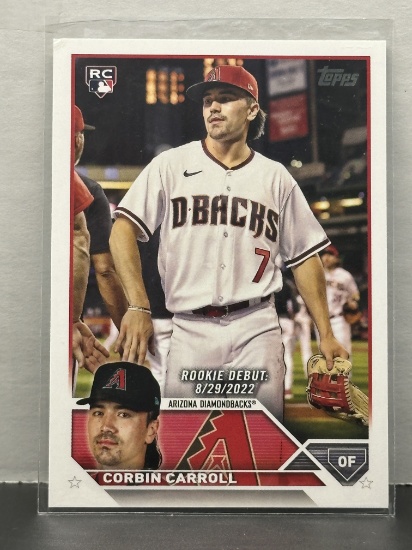 Corbin Carroll 2023 Topps Rookie Debut RC #US244
