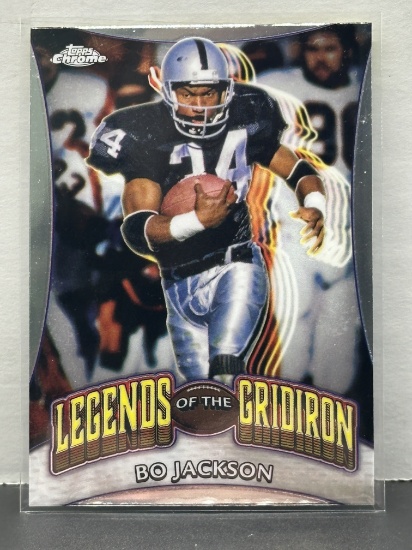 Bo Jackson 2024 Topps Chrome Legends of the Gridiron Insert #LOG-4