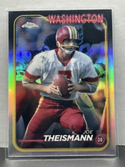 Joe Theismann 2024 Topps Chrome Refractor #196
