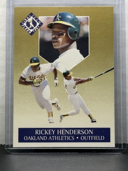 Rickey Henderson 1991 Fleer Ultra Team Gold Insert #5