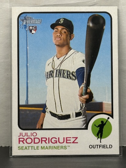 Julio Rodriguez 2022 Topps Heritage Rookie RC #700