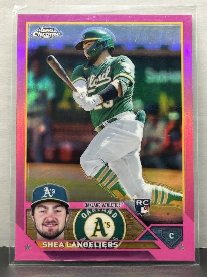 Shea Langeliers 2023 Topps Chrome Pink Refractor Rookie RC #175