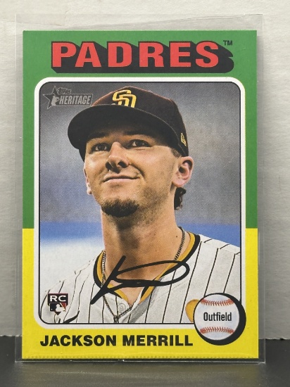 Jackson Merrill 2024 Topps Heritage High Series Rookie RC #689