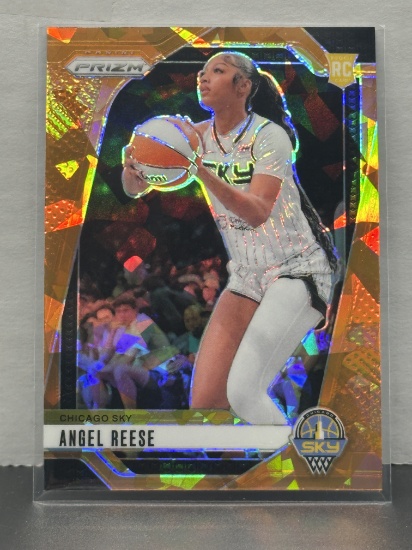 Angel Reese 2024 Panini Prizm Orange Cracked Ice Prizm Rookie RC #10