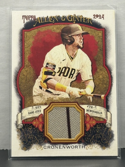 Jake Cronenworth 2024 Topps Allen and Ginter Game Used Memorabilia Jersey Patch Insert #AGR-JCR