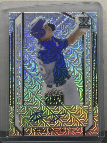 Benny Montgomery 2021 Leaf Metal Draft Mojo Refractor Rookie RC Auto #BA-BM1