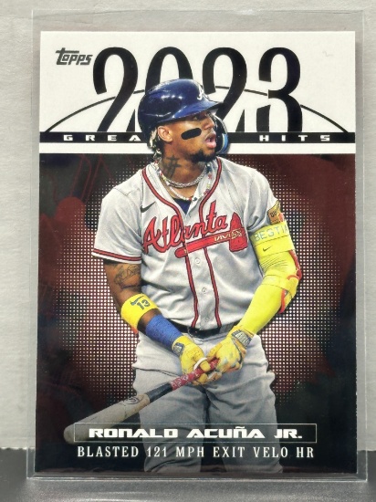 Ronald Acuna Jr. 2024 Topps Greatest Hits Insert #23GH-8