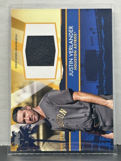 Justin Verlander 2022 Topps All Star Stitches Event Worn Relic Insert #ASSC-JC