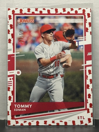 Tommy Edman 2020 Panini Donruss President Emoji (#27/50) Border Parallel #210