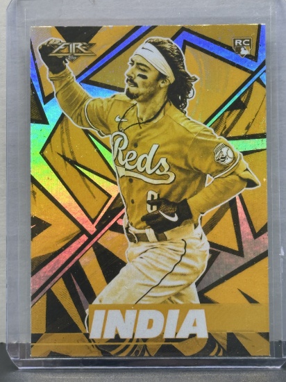 Jonathan India 2021 Topps Fire Gold Minted Rookie RC Parallel #106