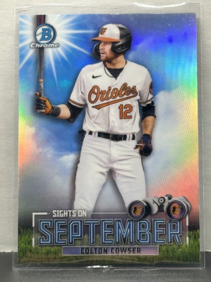 Colton Cowser 2023 Bowman Chrome Sights on September Refractor Insert #SOS-3