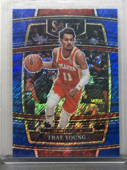 Trae Young 2021-22 Panini Select Concourse Level Shimmer Prizm #26