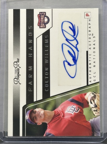 Colton Willems 2006 Tristar Prospects Plus Rookie Auto #FH49