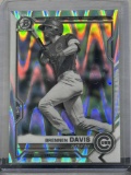 Brennen Davis 2021 Bowman Chrome Black and White Raywave Refractor #BDC-124