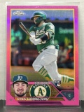 Shea Langeliers 2023 Topps Chrome Pink Refractor Rookie RC #175