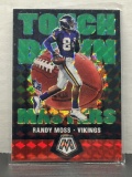 Randy Moss 2020 Panini Mosaic Touchdown Masters Green Mosaic Prizm Insert #TM16