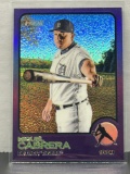 Miguel Cabrera 2022 Topps Heritage Chrome Purple Refractor #340