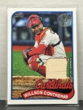 Willson Contreras 2024 Topps 1989 Design Game Used Memorabilia Bat Relic Insert #89BR-WCO