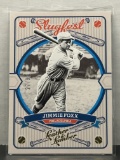 Jimmie Foxx 2019 Panini Leather and Lumber Slugfest (#27/99) Gold Insert #SF-6