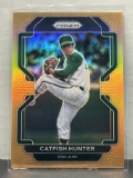 Jim Catfish Hunter 2022 Panini Prizm Orange (#59/100) Prizm #147